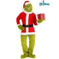 thumbnail image 1 of The Grinch Adult Santa Open Face Costume, 1 of 7