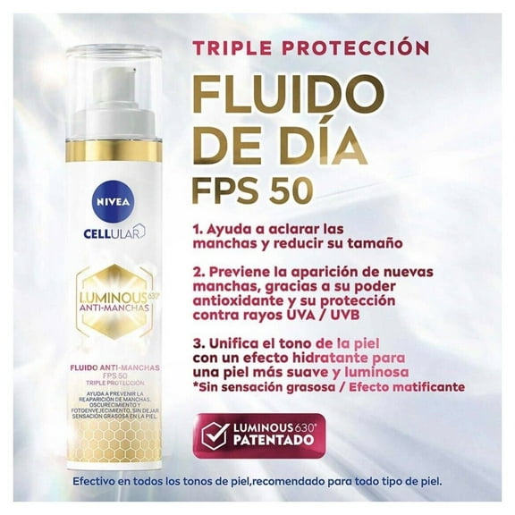 NIVEA FACE LUMINOUS CREAM FPS 50 40ml