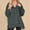Dark Gray, variant on CLOISE Womens Sweatshirt Solid Oversized Sweatshirts Henley Button V-Neck Long Sleeve Hoodies Shirts Blue High Low Hem Stitching Blouses Fall Soft Y2k Outfits XL