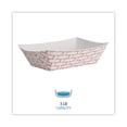 thumbnail image 2 of Boardwalk Paper Food Baskets, 3 lb Capacity, Red/White, 500/Carton, 2 of 8