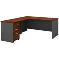 thumbnail image 3 of Pemberly Row Set of 2 66W L-Shaped Desk & Mobile File Cabinet in Hansen Cherry, 3 of 18