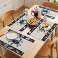 thumbnail image 5 of Placemat Set of 4 Crab Shell Fish Placemats for Dining Table Seaweed Starfish Washable Table Mats for Kitchen and Party Decor Indoor & Outdoor Use, 5 of 8