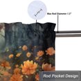 thumbnail image 5 of Forest Deer Curtain Valances Spring Farmhouse Animals Rustic Colorful Flowers Thermal Insulated Room Darkening Curtain for Dinning Room 54 by 18 in, 1 Panel, 5 of 6