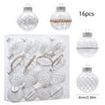 thumbnail image 6 of VAJUSO 16 Pcs Transparent Plastic Christmas Balls Ornaments Decorative Hanging Baubles Holiday Party Xmas Tree Decorations Seasonal Ambiance Accessories White, 6 of 6
