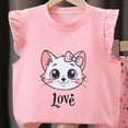 thumbnail image 4 of HCNTES Baby Girl Clothes Baby Girls Clothes T-Shirt Top + Shorts 2pcs Outfit Set Kids Girl Summer Clothing Size 3T 4T 5T 6T Little Girls School Clothing Set, 4 of 4