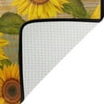 thumbnail image 4 of FREEAM Sunflower Non Slip Area Rug for Living Dinning Room Bedroom Kitchen, 4' x 6'(48 x 72 Inch), Wooden Sunflower Nursery Rug Floor Carpet Yoga Mat, 4 of 6