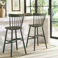 thumbnail image 3 of SAFAVIEH Providence Round Mid Back Bar Stool, Garden Green, 3 of 14
