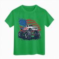 thumbnail image 5 of kpoplk Girls USA Flag T-Shirts 250Th Anniversary Patriotic Tee Short Sleeve Shirt 4th of July Casual Tops(Green,11-12 Y), 5 of 5