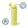 thumbnail image 2 of ThermoFlask 24 oz Double Wall Vacuum Insulated Stainless Steel Water Bottle with Chug Spout Lid, Unmellow Yellow, 2 of 5