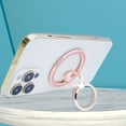 thumbnail image 4 of Phone Magetic Bling Metal Ring Stand Holder Phone Grip Compatible with iPhone ,Samsung,Pixel,Smartphone Accessories,Accessories Removable Magnetic Finger Phone Ring Grip,Silver, 4 of 10