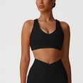 thumbnail image 5 of Bosfbaoi Women's Heart Cutout Crisscross Back Sports Bra, Medium Support Seamless Workout Bra, Breathable Moisture Wicking Gym Top for Yoga Running, 5 of 7