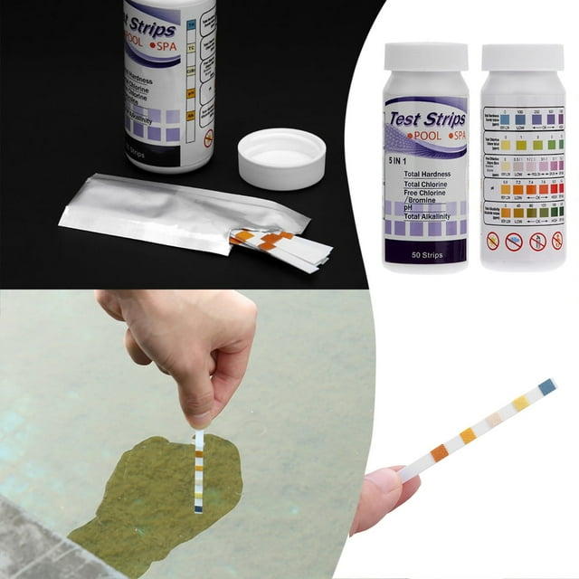 Oliegs Swimming Pool Test Strip 5 In 1 Water Hardness Testing Tool Set PH Alkalinity