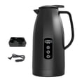 thumbnail image 1 of simhoa Car Kettle Water Boiler Digital Temperature Display Electric Travel Kettle 1.2 L Black, 1 of 8