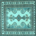 thumbnail image 1 of Ahgly Company Indoor Square Persian Light Blue Traditional Area Rugs, 5' Square, 1 of 4