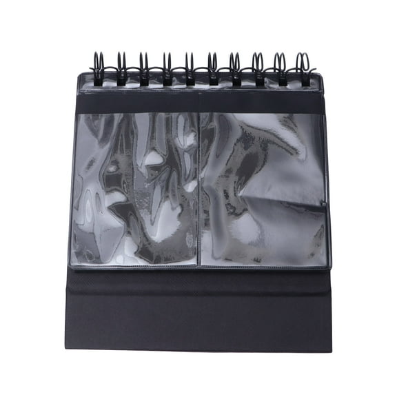 Stylish Desk Calendar Photo Album for and Home Decor Black 1 Piece