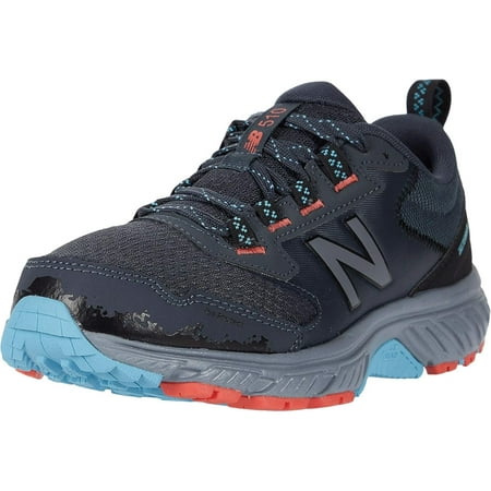New Balance Women's 510 V5 Trail Running Shoe, Gunmetal/Wax Blue/Wax Blue, 8
