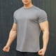 thumbnail image 4 of Blusas y camisas de manga corta y cuello redondo para hombre. Blusas casuales de verano para hombre, de manga corta, de color liso, con cuello redondo, para fitness. Blusas de poliéster para hombre., 4 of 5