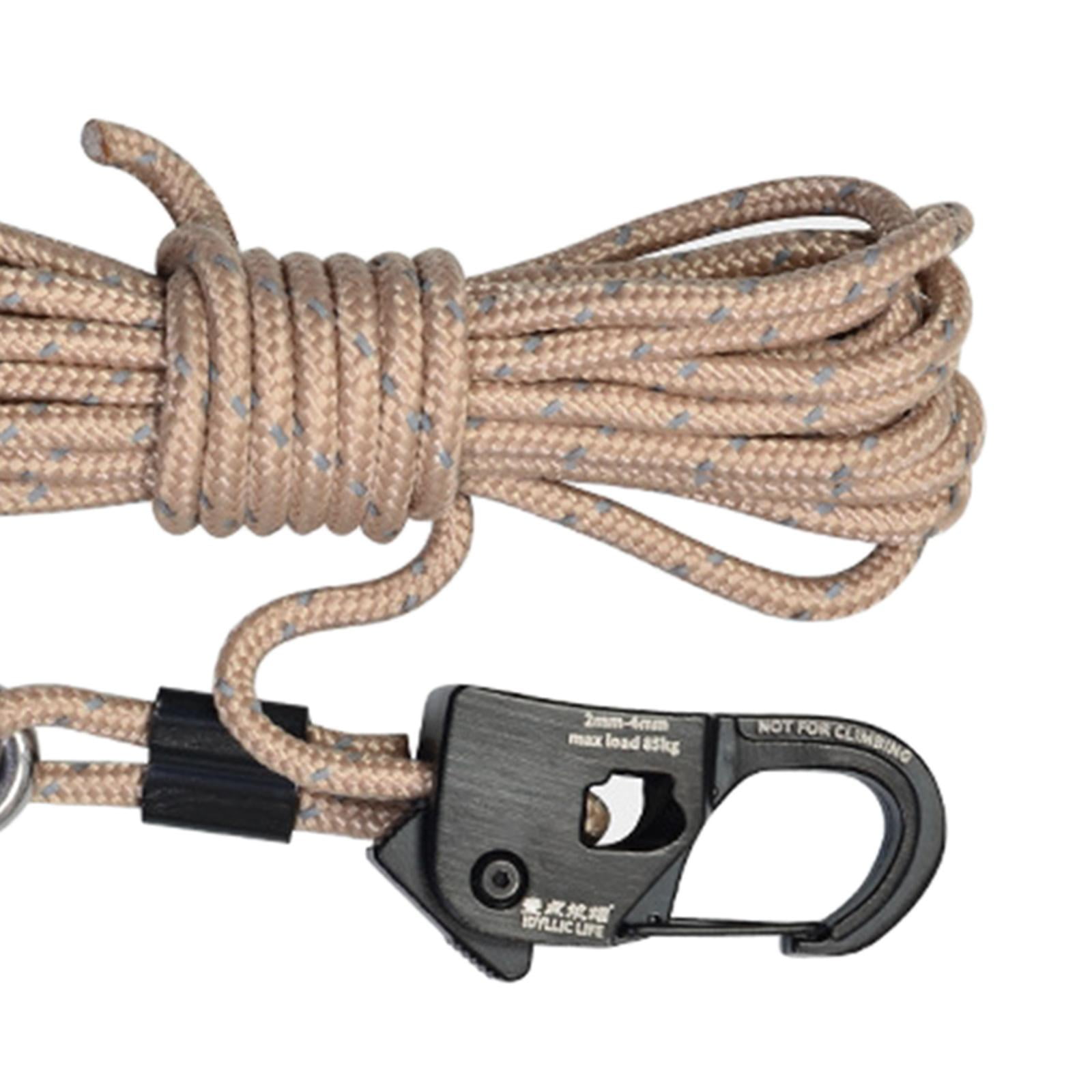 4mm Tent Guy Rope with Self Locking Adjuster Heavy Duty Durable