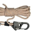 thumbnail image 6 of 4mm Tent Guy Rope with Pulley Aluminum Alloy Self Locking Adjuster, Tent Tie Downs Rope, Hanger Guide Rope for Tent Gardening Khaki, 6 of 8