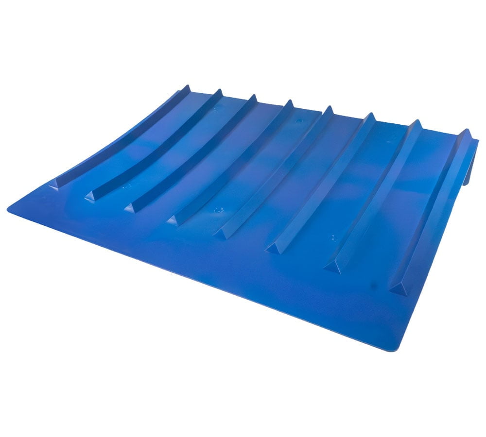 50 Pack 9"x48"x36" (Drop) Brick Guard V Shaped Corner Protector - Blue Edge Guard - Weather & Abrasion Resistant - Fit up to 7 Straps of 4"