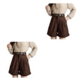 thumbnail image 2 of Guardurnaity Pantalones cortos de pierna ancha de verano para mujer, pantalones cortos sexis de cintura alta para fiesta, banquete y viaje para Type3 NO3, 2 of 4