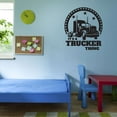 thumbnail image 3 of It's A Trucker Thing Truck Trucker Vehicle Silhouette Vinyl Decor Wall Art Sticker Designs Vinyl Stickers For Home House Walls Rooms Windows Bedroom Decoration Size (12x12 inch), 3 of 3