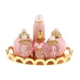 thumbnail image 2 of Casa de Miniatura 1:12 Accesorios de de Juguete de Botellas de Perfume Rosa con Bandeja Dorada Macarena Miniaturas de casa de muñecas, 2 of 7