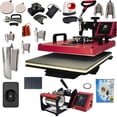 thumbnail image 1 of Combo 17 En 1 EV Technologies plancha sublimacion color roja y 150 articulos, 1 of 8