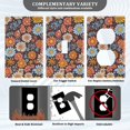 thumbnail image 3 of Yayeee Duplex Wall Plate 1-Gang 4.5"x2.7" Home Receptacle Light Switch Decorative Outlet Cover, Colorful Flowers, 3 of 7
