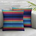 thumbnail image 3 of Nawypu  Mexican Colorful Accent Throw Pillow Covers Stripes Pattern Party Cinco De Mayo Ethnic Mexican Decorative Oblong Rectangle Throw Pillow Cases for Sofa Bed Couch, 3 of 5