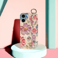 thumbnail image 3 of siduater for iPhone 16 Plus Case for Girls Women | Colorful Retro Oil Painting Flower Phone Cover with Adjustable Grip Loop Strap Handle Kickstand, Cherry Blossom, 3 of 8