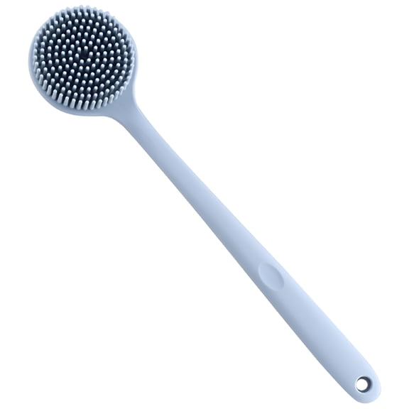 XIRQI Silicone Back Scrubber Exfoliating Body Scrubber Bath Brush with Handle