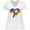 AA-White, variant on Inktastic Pickleball Lover Paddle Ball Retro Heart Women's Plus Size V-Neck T-Shirt