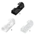 thumbnail image 4 of VONKY Cable Organizer Buckle Home Office Tabletop Wall Mounted Adhesive Cable Wire Fixing Clip, White, 20pcs, 4 of 7