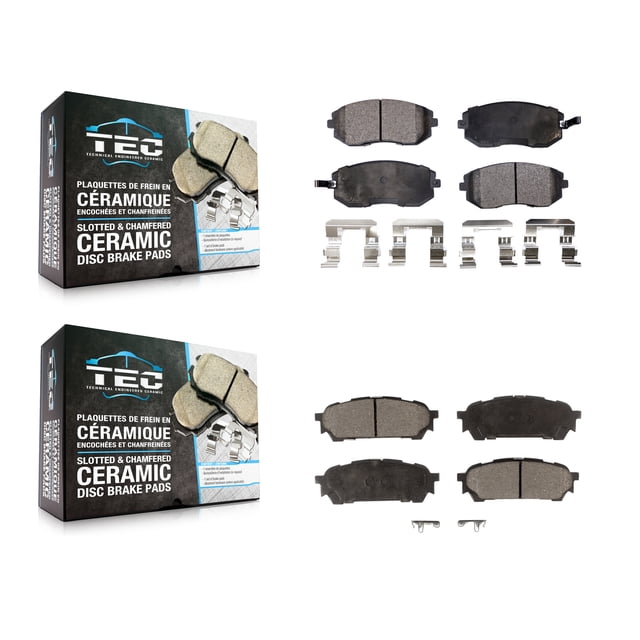 TEC Front Rear Ceramic Brake Pads Kit for Car Subaru Impreza Forester Saab 9-2X KTC-100485