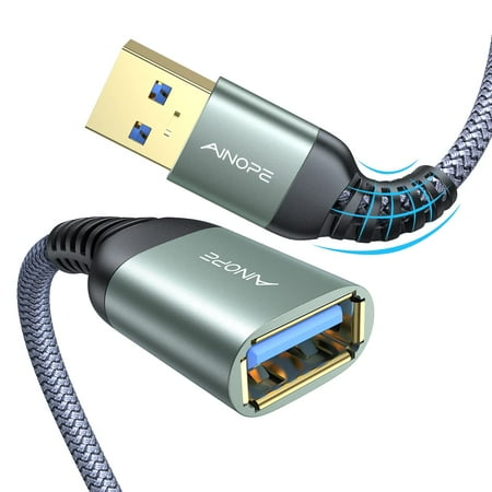 Usb Extension Cable 1.5Ft Type A Male To Female Usb 3.0 Extension Cable High Data Transfer Compatible With Webcams, Game Controllers, Usb Keyboards, Flash Drives, Hard Disks, Printers