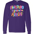 thumbnail image 3 of Inktastic Everything is Gonna Be Alright Inspirational Quote Long Sleeve T-Shirt, 3 of 5