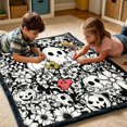 thumbnail image 5 of Halloween DIY Coloring Blanket with 24 Markers for Adults Kids, Color Your Own Washable Velvet Throw, Spooky Party Gift Decor, 5 of 5