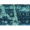 thumbnail image 1 of Ahgly Company Indoor Rectangle Abstract Light Blue Modern Area Rugs, 6' x 9', 1 of 4
