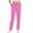 Pink, variant on Womens Pants Stretch Knit Casual Lounge Pants Drawstring Athletic Work Pants with Pockets