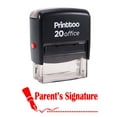 thumbnail image 2 of Printtoo Self Inking Rubber Stamp PARENT'S SIGNATURE Office Stationary Custom Stamp-Red, 2 of 2