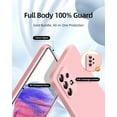 thumbnail image 2 of [3 in 1 for Samsung Galaxy A53 5G case, with 2 Pack Screen Protector, Camera Protection，Liquid Silicone Slim Shockproof Protective Phone Case [Microfiber Lining] (Pink), 2 of 12