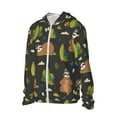 thumbnail image 2 of Kll Funny Sloths In The Forest Print Men'S Women’s Upf 50+ Sun Protection Outdoor Hoodie Jacket Long Sleeve Fishing Hiking Performance Shirt- Medium, 2 of 8