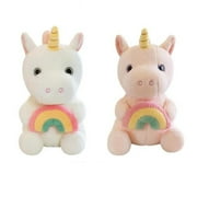 Germ Free Games TB2622080195 Unicorn Plush Toys with Rainbow Pillow