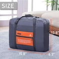 thumbnail image 2 of Gustave Foldable Travel Duffel Bag Water-Resistant Lightweight Personal Item Bag Carry on Luggage Weekender Overnight Tote Bags for Men Women "Orange", 2 of 8