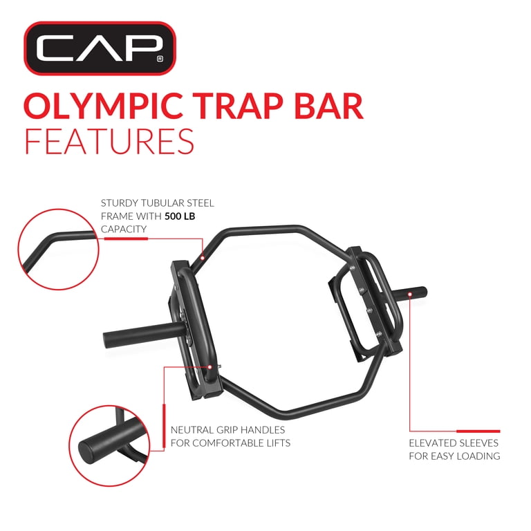 CAP Universal Olympic Trap-Shrug Bar, 500 lb Capacity photo 5