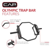 CAP Universal Olympic Trap-Shrug Bar (500 lb Capacity)