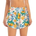 thumbnail image 4 of Lsque Colorful Fruits Printed Women's Running Shorts with Liner Pockets,Elastic Quick Dry Workout Athletic Gym Yoga Shorts,Womens High Waist Shorts-X-Large, 4 of 9