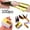 Gold, variant on Acrylic Gel Nail Extension Forms Stickers Kit 100 Full Cover Tips Design