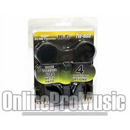2PAIR Absolute TW-500 500WATT High Efficiency Dome Tweeter w/ Built-in Crossover